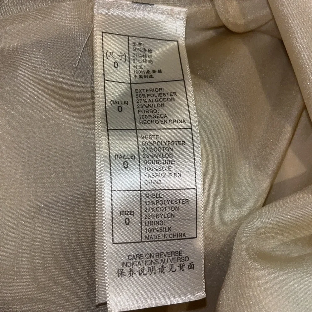 Leon Max Limited Edition Cream Polka Dot with Ruffle Waistline Dress Size 0 EUC - Picture 6 of 6